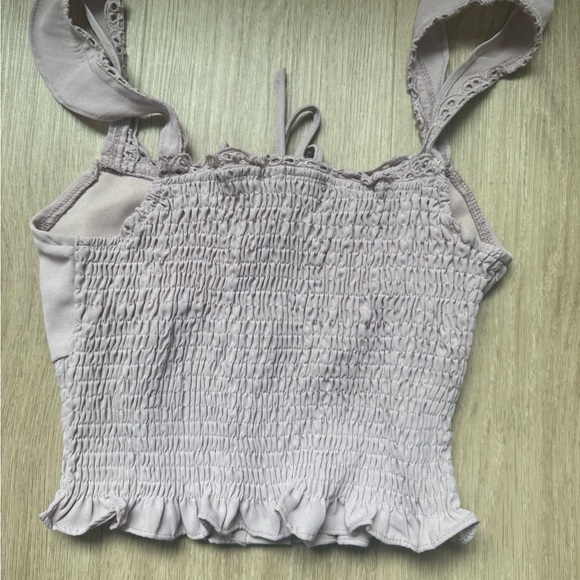 Women's Pink Ruffled Tank Top - Picture 3 of 3